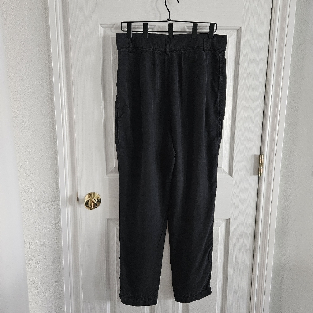 NWOT Free People Calla Pleated Trousers- Washed Black - Picture 3 of 7
